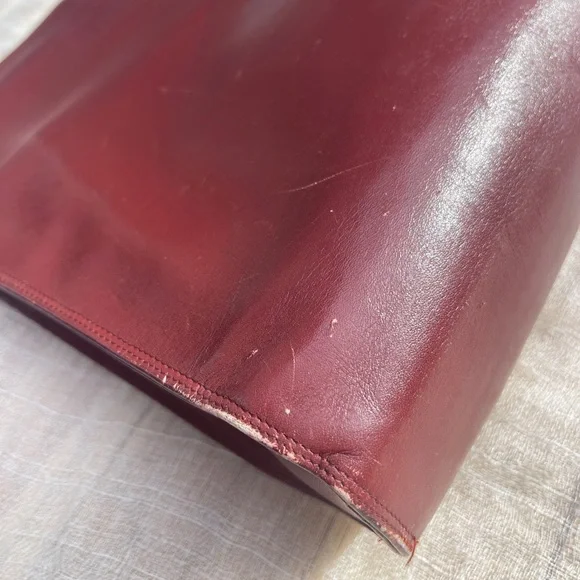 Must de Cartier Shoulder Bag Purse Crossbody Leather Authentic Vintage Clutch - Picture 10 of 15